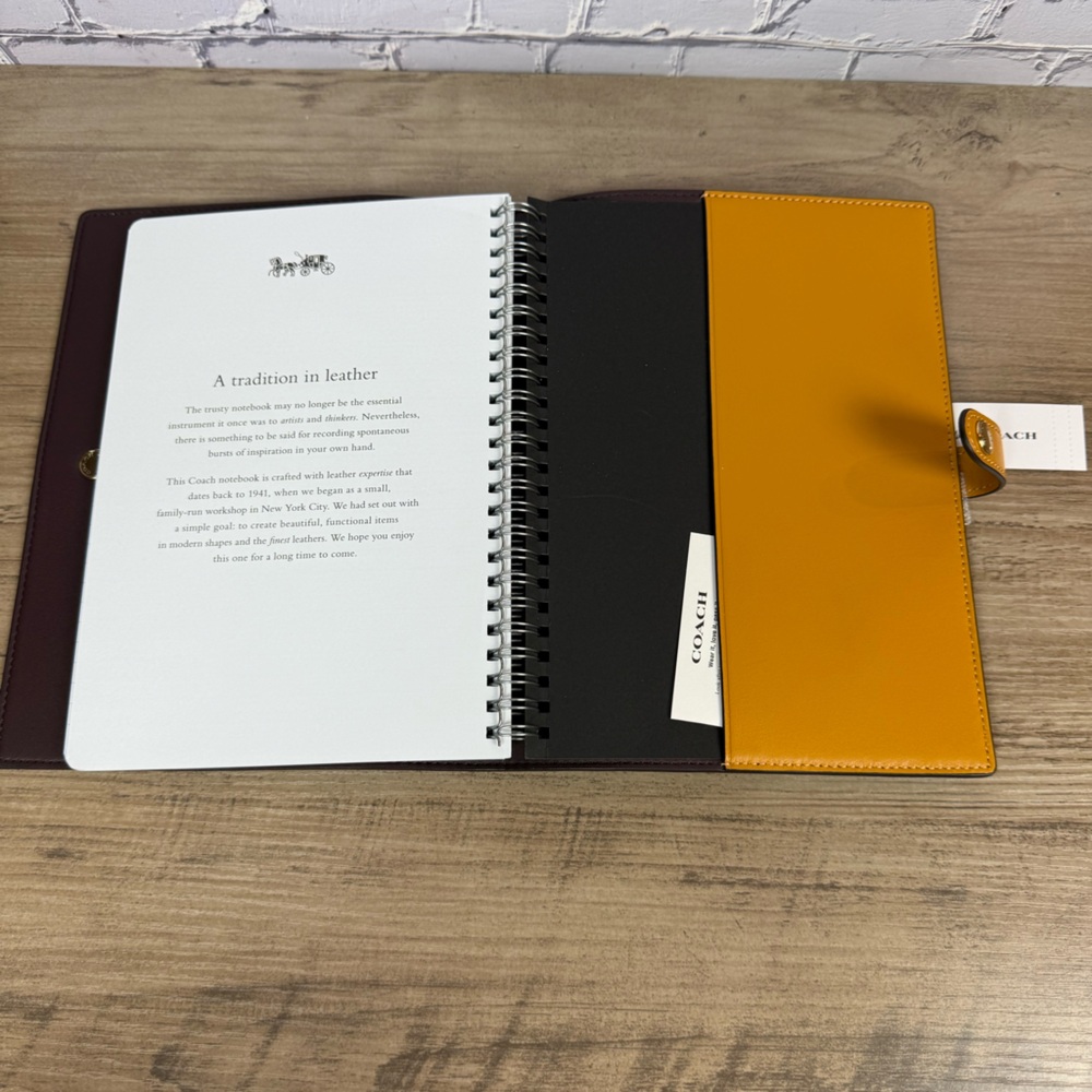 Coach Notebook yellow flowers with a free Planner Set Price Is firm - Picture 4 of 16